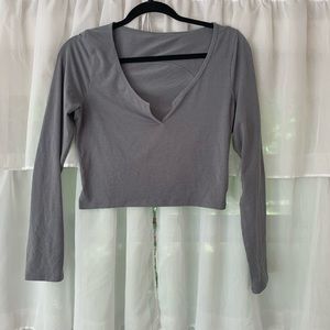 lululemon grey waffle t shirt